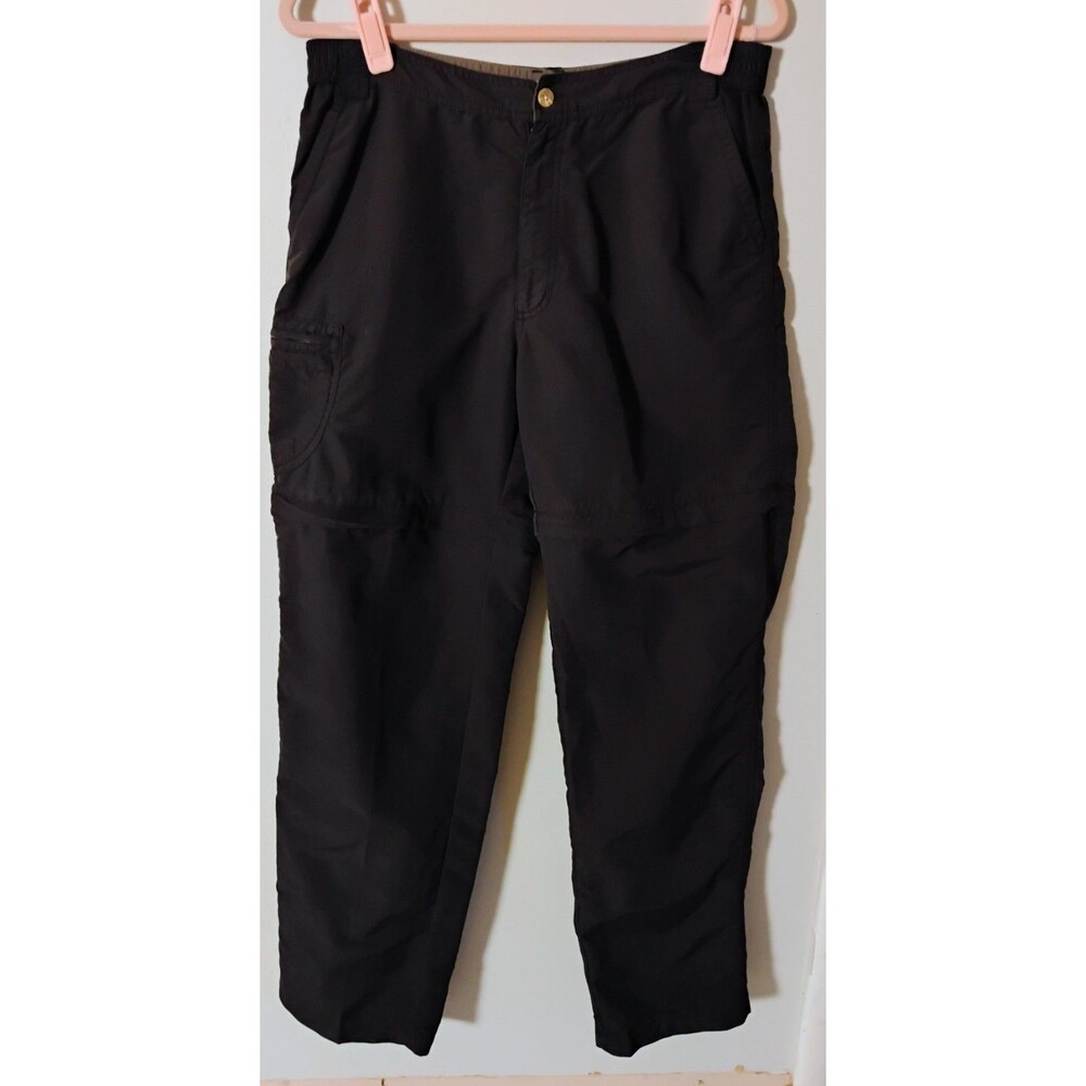 Sportif‎ Performance Women's Convertible Hiking Pants Size 8 Black Nylon Cargo